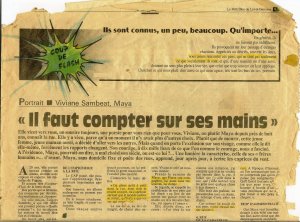 VIVIANE SAMBÉAT MAYA POÈTE DE LA RUE