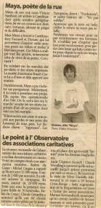 VIVIANE SAMBÉAT MAYA POÈTE DE LA RUE