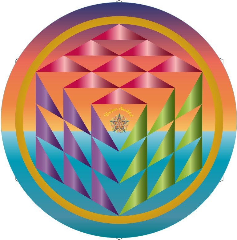 Crop Damier Triangle