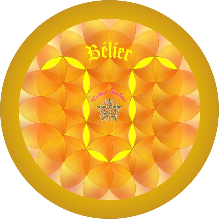 Signe Astro Fleur de vie Bélier