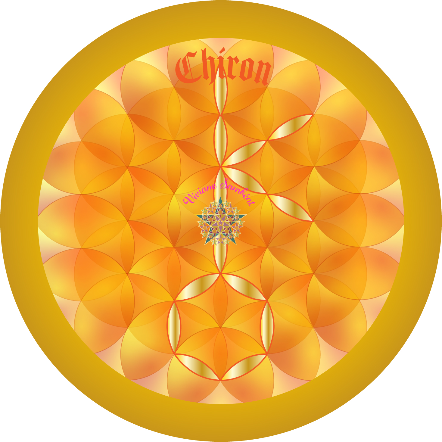 Signe Astro Fleur de vie Chiron