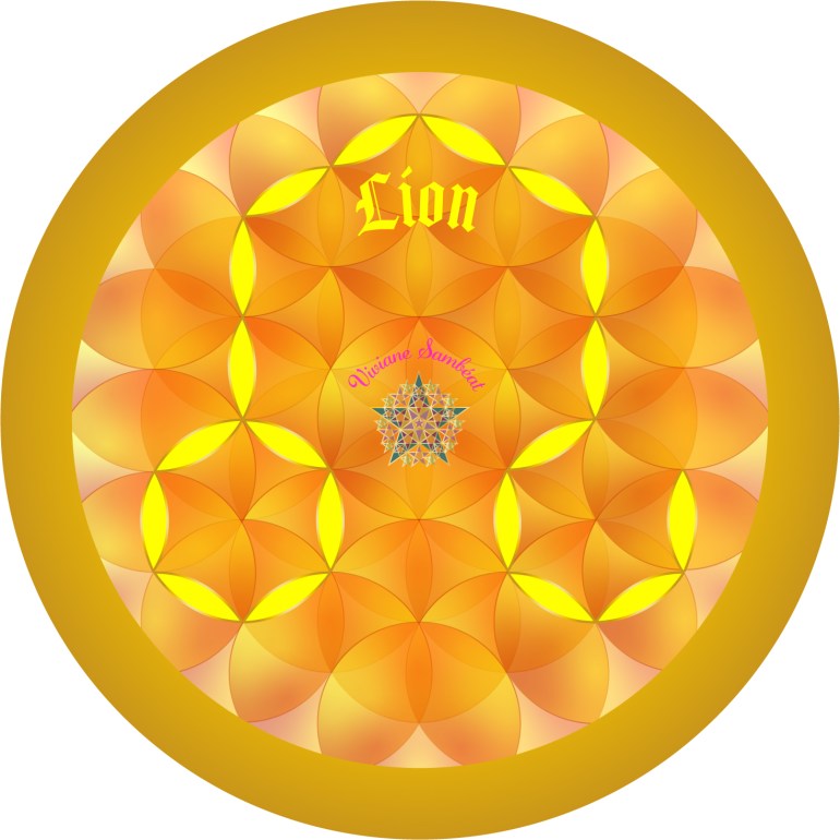Signe Astro Fleur de vie Lion