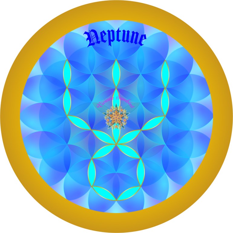 Signe Astro Fleur de vie Neptune