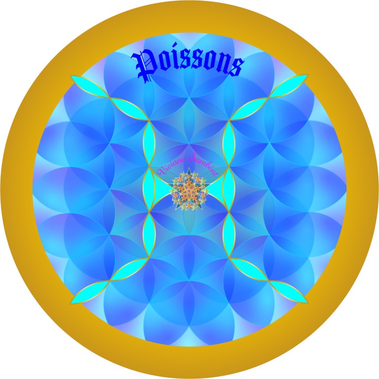 Signe Astro Fleur de vie Poissons