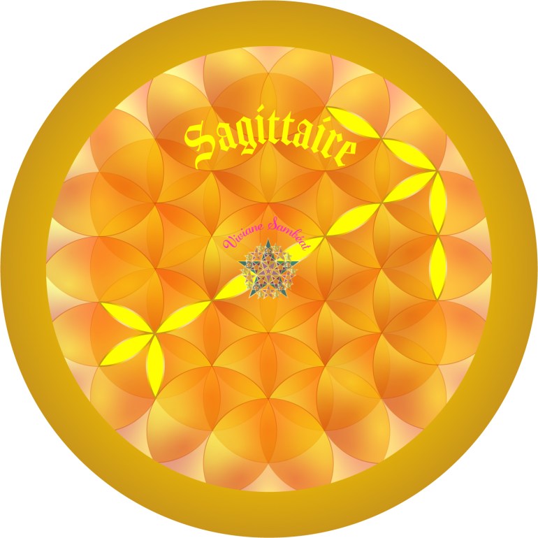 Signe Astro Fleur de vie Sagittaire