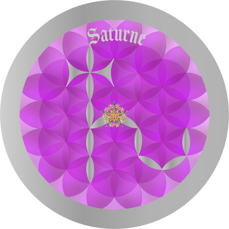 Signe Astro Fleur de vie Saturne