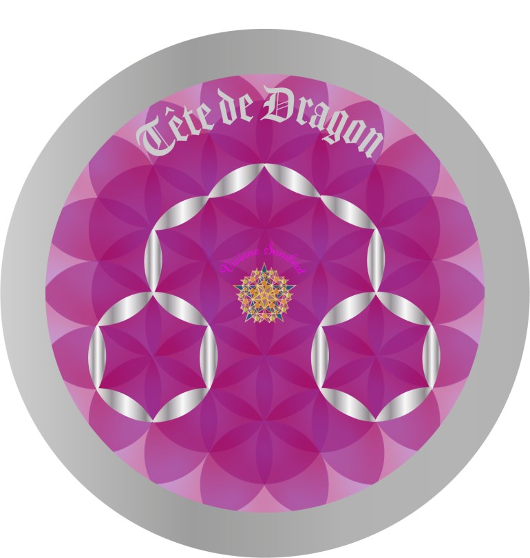 Signe Astro Fleur de vie Tête de Dragon