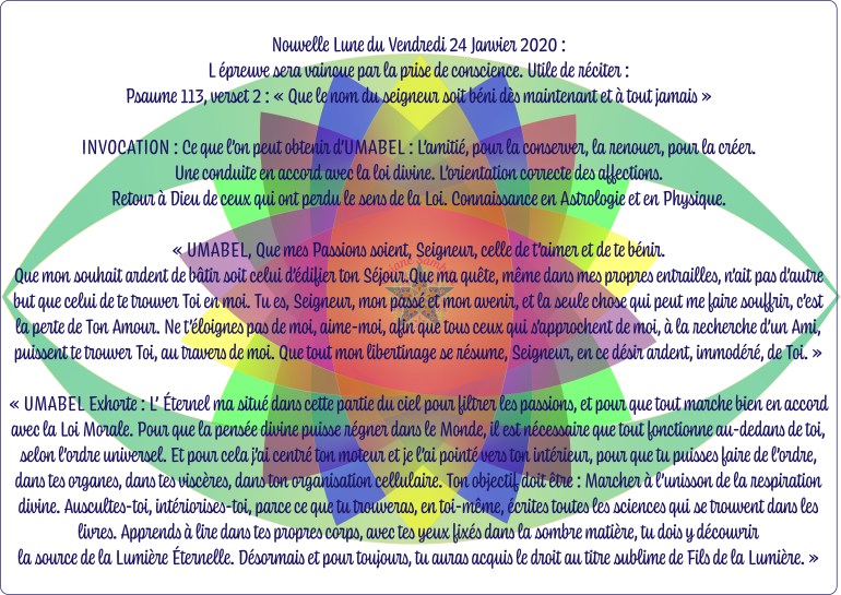 Umabel Invocation Exhortation Crop Oeil Janvier 2020